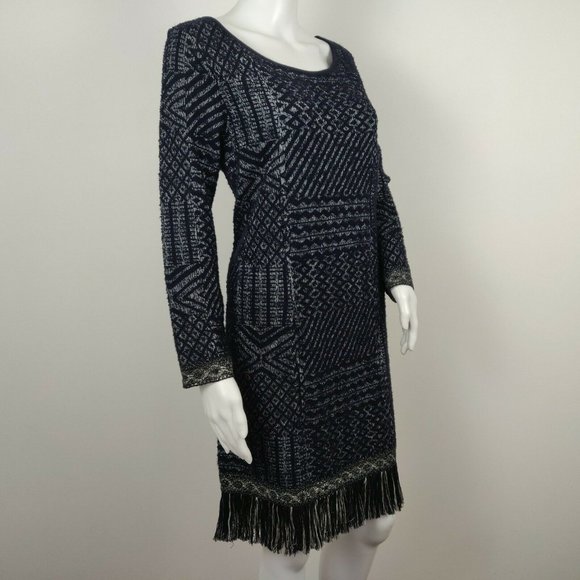 Lucky Brand Fringe Sweater Dress - Picture 2 of 8